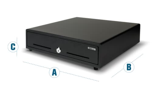 Safescan Tiroir-caisse SD-3540, hauteur x longueur x largeur 105 x 350 x 405 mm