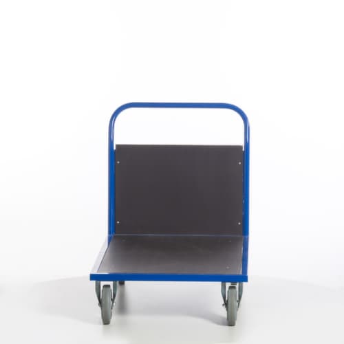 Rollcart Wagon à paroi frontale avec zone de chargement antidérapante, force 1200 kg, plateau longueur x largeur 1200 x 800 mm