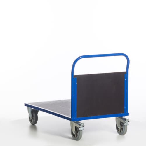 Rollcart Wagon à paroi frontale avec zone de chargement antidérapante, force 1200 kg, plateau longueur x largeur 1200 x 800 mm