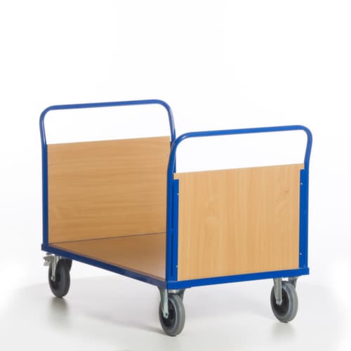 Rollcart Chariot à double ridelle, force 600 kg, plateau longueur x largeur 1200 x 800 mm