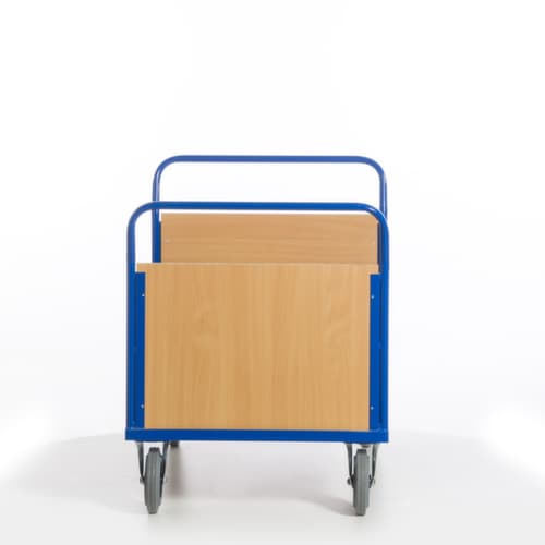 Rollcart Chariot à double ridelle, force 600 kg, plateau longueur x largeur 1200 x 800 mm