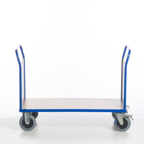 Rollcart Chariot à double ridelle, force 600 kg, plateau longueur x largeur 1200 x 800 mm