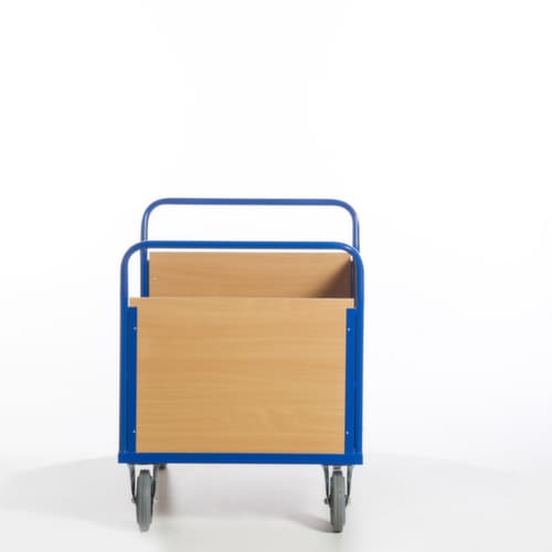 Rollcart Chariot à trois ridelles, force 600 kg, plateau longueur x largeur 1200 x 780 mm