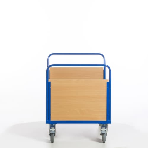 Rollcart Chariot à trois ridelles, force 600 kg, plateau longueur x largeur 1200 x 780 mm