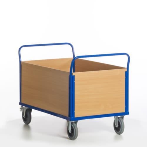Rollcart Chariot quatre ridelles, force 600 kg, plateau longueur x largeur 1200 x 770 mm