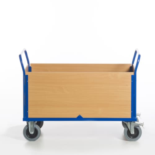 Rollcart Chariot quatre ridelles, force 600 kg, plateau longueur x largeur 1200 x 770 mm