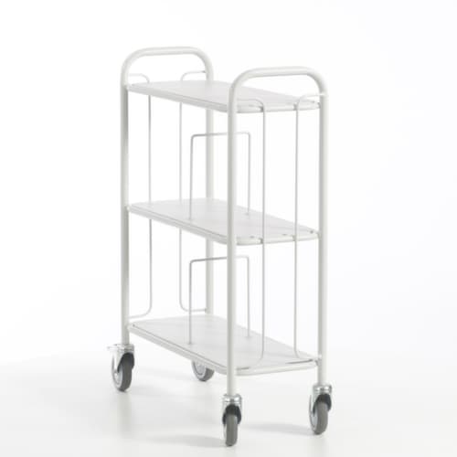 Rollcart Chariot de bureau, force 150 kg, 3 plateaux
