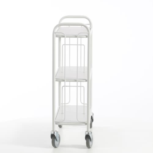 Rollcart Chariot de bureau, force 150 kg, 3 plateaux