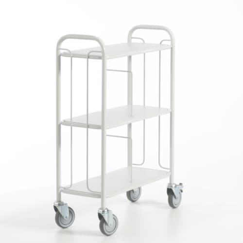 Rollcart Chariot de bureau, force 150 kg, 3 plateaux