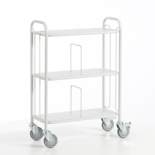 Rollcart Chariot de bureau, force 150 kg, 3 plateaux