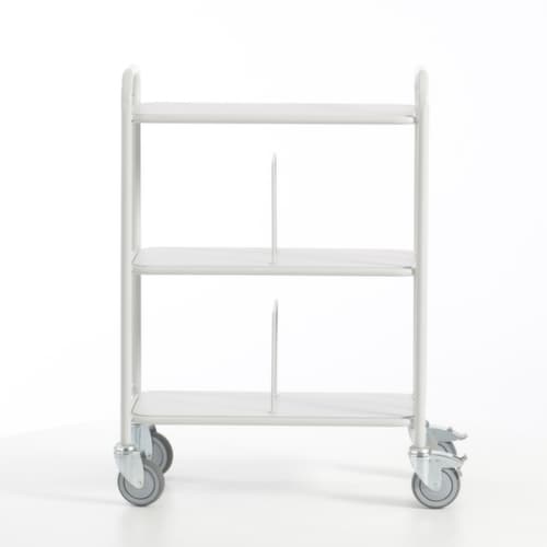 Rollcart Chariot de bureau, force 150 kg, 3 plateaux