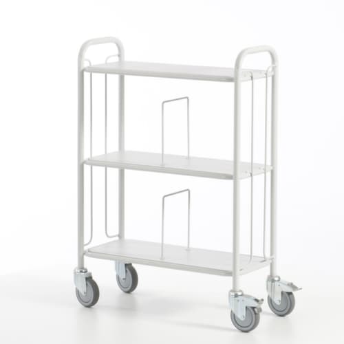Rollcart Chariot de bureau, force 150 kg, 3 plateaux