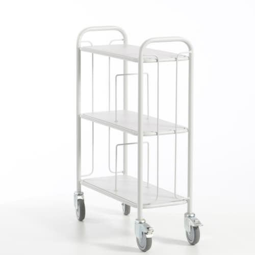 Rollcart Chariot de bureau, force 150 kg, 3 plateaux