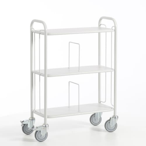 Rollcart Chariot de bureau, force 150 kg, 3 plateaux
