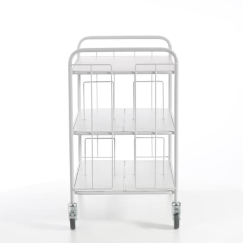 Rollcart Chariot de bureau, force 150 kg, 3 plateaux