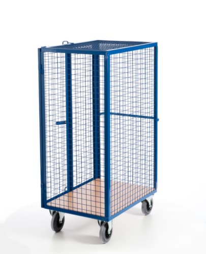 Rollcart Chariot-armoire avec parois grillagées