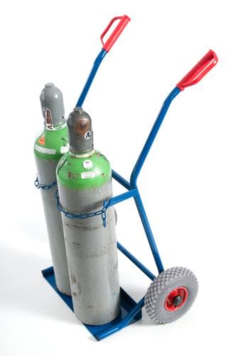 Rollcart Chariot à bouteilles, pour 2x20 l bouteille, bandage air