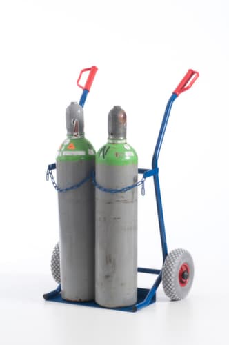 Rollcart Chariot à bouteilles, pour 2x20 l bouteille, bandage air