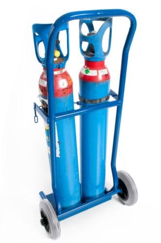 Rollcart Chariot à bouteilles, pour 2x10 l bouteille, bandage TPE
