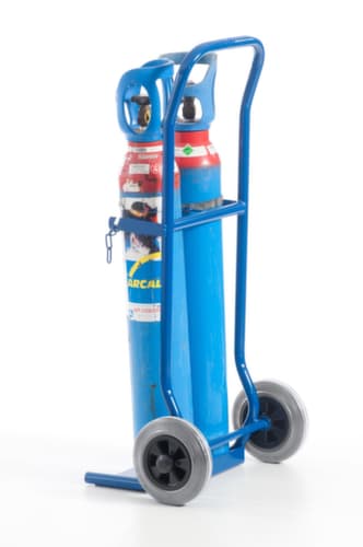 Rollcart Chariot à bouteilles, pour 2x10 l bouteille, bandage TPE