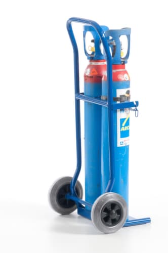 Rollcart Chariot à bouteilles, pour 2x10 l bouteille, bandage TPE