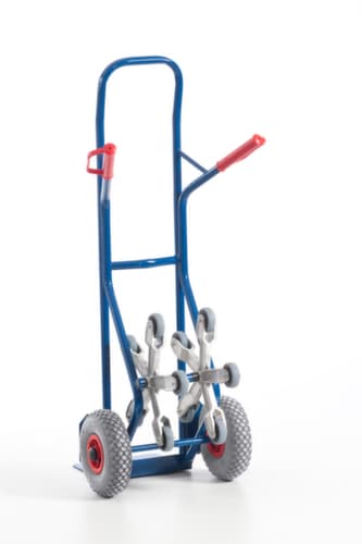 Rollcart Diable pour escaliers 5 étoiles, force 150 kg, largeur de pelle 300 mm, bandage air