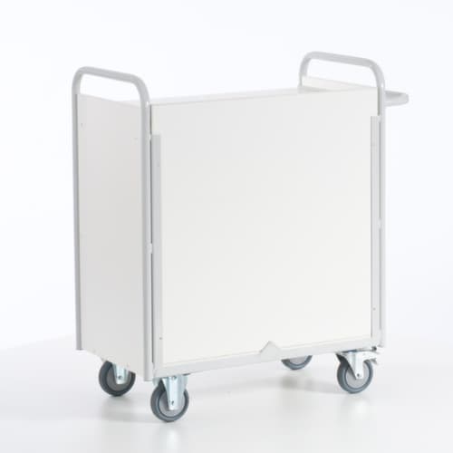 Rollcart Chariot de bureau, force 150 kg, 3 plateaux