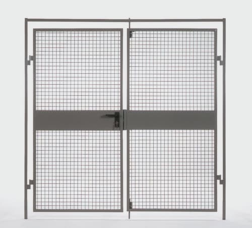 Porte à double battant pour parois de séparation, largeur 2000 mm