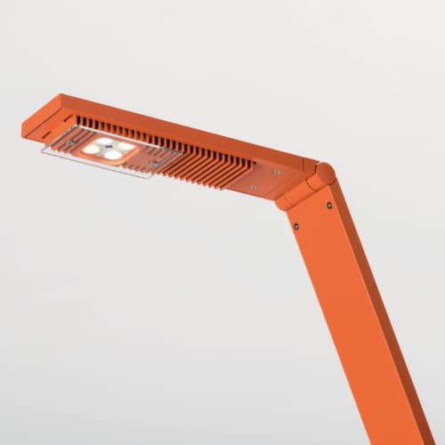 Luctra Lampadaire à DEL sans câble Flex avec lumière biologiquement active, lumière lumière blanc froid à blanc chaud biologiquement active, orange