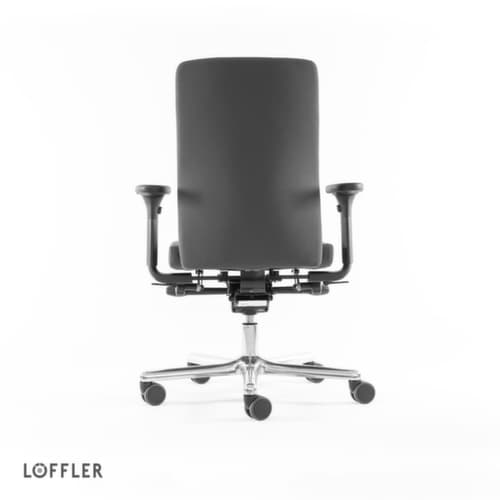 Löffler Siège de bureau pivotant avec assise arthrodèse, gris