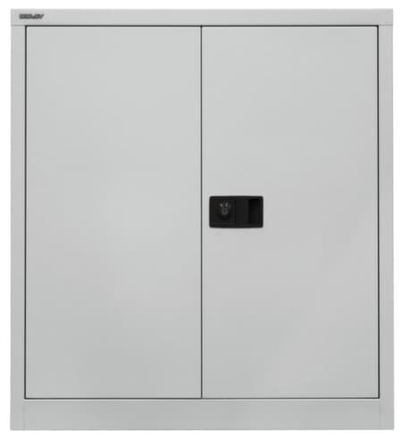 Bisley Armoire de classement Universal, 2 hauteurs des classeurs, gris clair/bleu Oxford