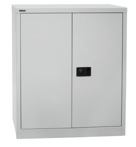 Bisley Armoire de classement Universal, 2 hauteurs des classeurs, gris clair/bleu Oxford