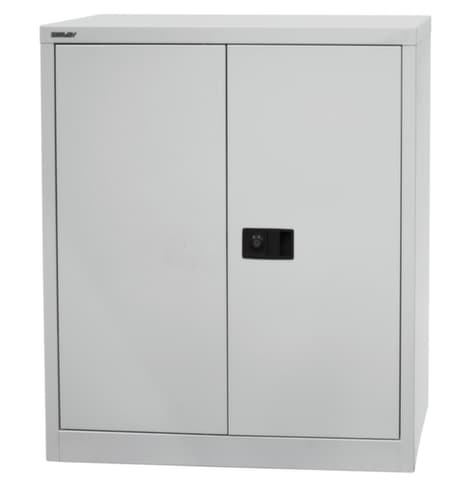 Bisley Armoire de classement Universal, 2 hauteurs des classeurs, gris clair/bleu Oxford