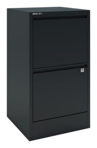 Bisley Armoire pour dossiers suspendus Home Filer, 2 extensions, anthracite/anthracite