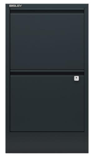 Bisley Armoire pour dossiers suspendus Home Filer, 2 extensions, anthracite/anthracite