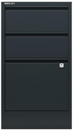 Bisley Armoire pour dossiers suspendus Home Filer, 1 extensions, anthracite/anthracite