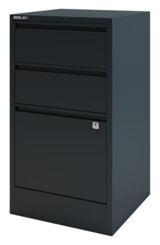 Bisley Armoire pour dossiers suspendus Home Filer, 1 extensions, anthracite/anthracite