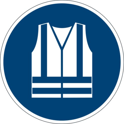 Durable Signe de commande, autocollant pour sol, antidérapant