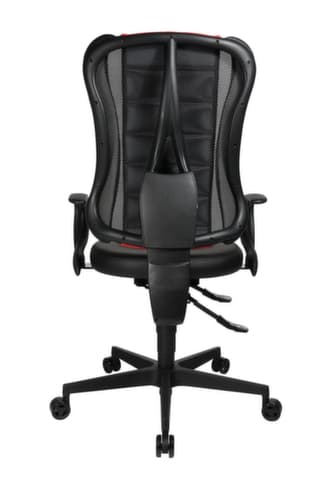 Topstar Siège de bureau pivotant Sitness Racer RS mit AL "Q3" avec assise 3D, noir/rouge
