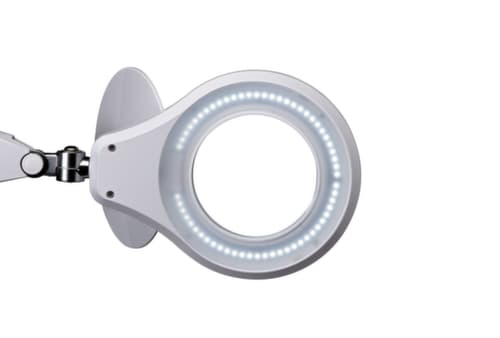 Lampe loupe à DEL avec variateur, lumière blanc froid (blanc lumière du jour), blanc