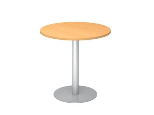 Table de conférence, Ø 800 mm, panneau hêtre