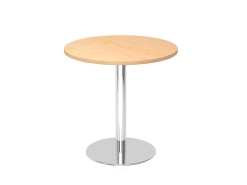 Table de conférence, Ø 800 mm, panneau érable