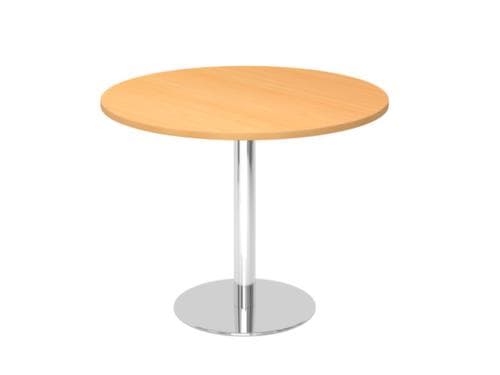 Table de conférence, Ø 1000 mm, panneau hêtre