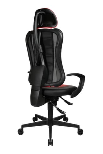 Topstar Siège de bureau pivotant Sitness Racer RS mit AL "Q3" + KS avec appui-tête, noir/rouge