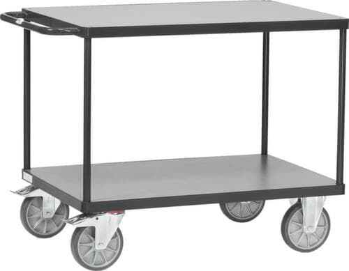 fetra Chariot à plateaux GREY EDITION 1200x800 mm, force 600 kg, 2 plateaux