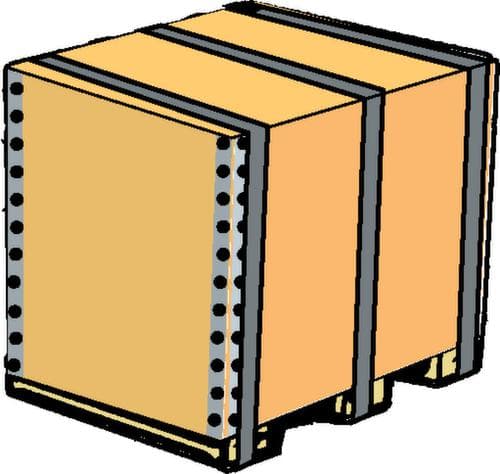 Feuillard de cerclage en acier bleuté, largeur 19 mm