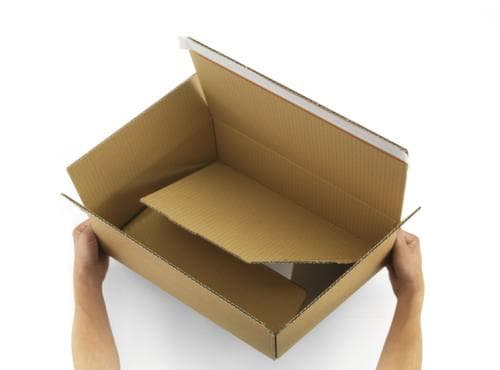 Caisse carton pliante résistante commerce électronique