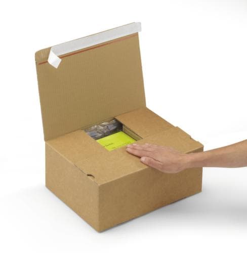 Caisse carton pliante résistante commerce électronique