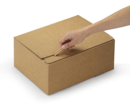 Caisse carton pliante résistante commerce électronique