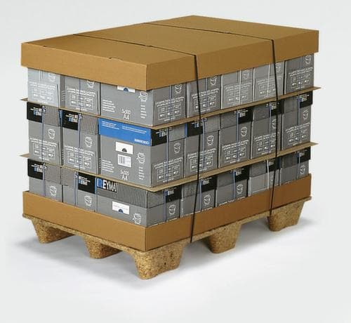 Élément de base et de couvercle pour conteneur pliable
